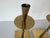 1970s Mid-Century Modern Brass & Metal Geometric Candle Holders – Pair For Sale - Image 12 of 12