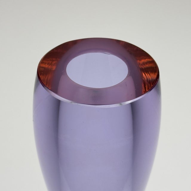 1970s Vintage Pink Murano Vase, Italy, 1970s For Sale - Image 5 of 14