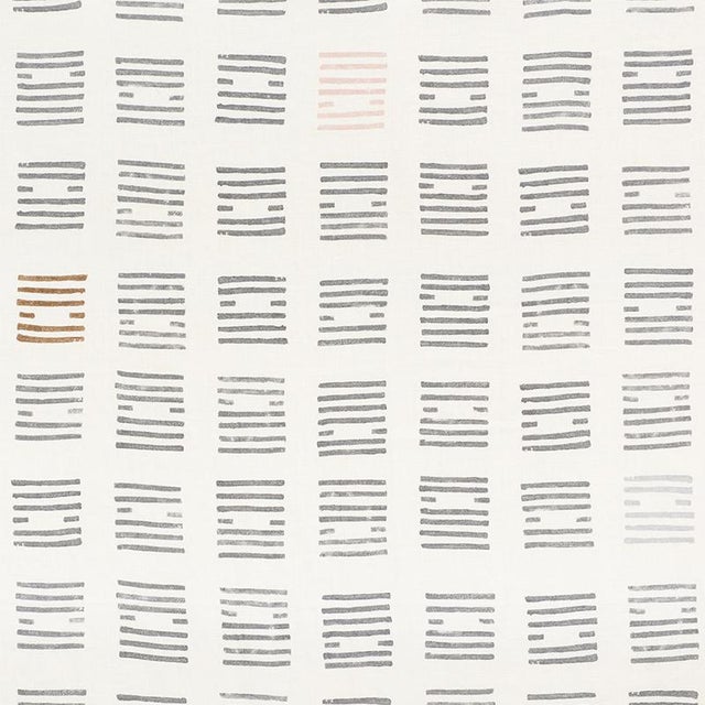 Boho Chic Sample - Schumacher X Caroline Z Hurley Tiasquam Fabric in Charcoal For Sale - Image 3 of 3