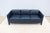 Mid-Century Modern MCM Style Mark Goetz for Bernhardt Design Moreau Sofa in Navy Blue Leather For Sale - Image 3 of 18
