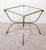 Maison Jansen Maison Jansen Brushed Steel & Brass Ram's Head & Hooves Tables - a Pair For Sale - Image 4 of 7