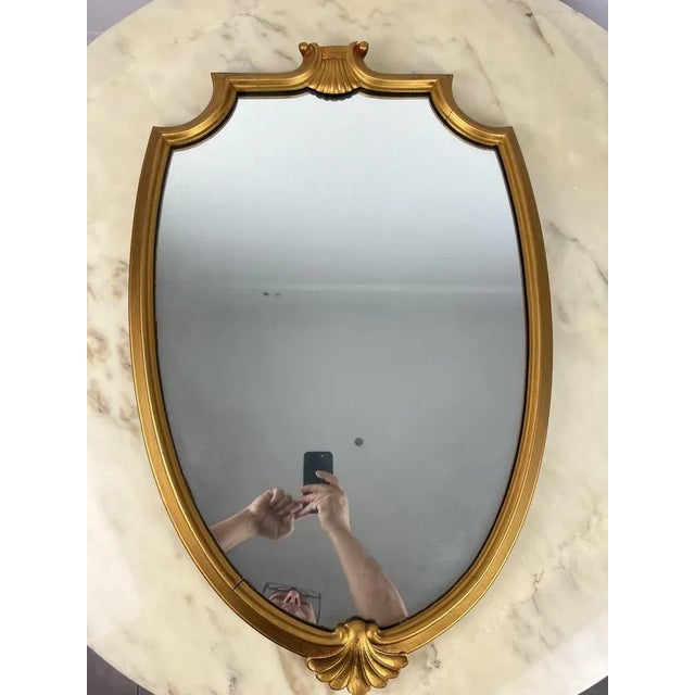 1960s Mid-Century Wall Mirror, Italy, 1960s For Sale - Image 5 of 8