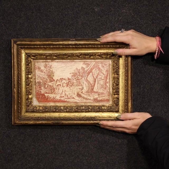 Sayter, Good Samaritan, 1749, Scagliola Panel on Slate For Sale - Image 3 of 16