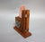 Wood Vintage Folk Art Dynamite Wooden Desk Clock For Sale - Image 7 of 8