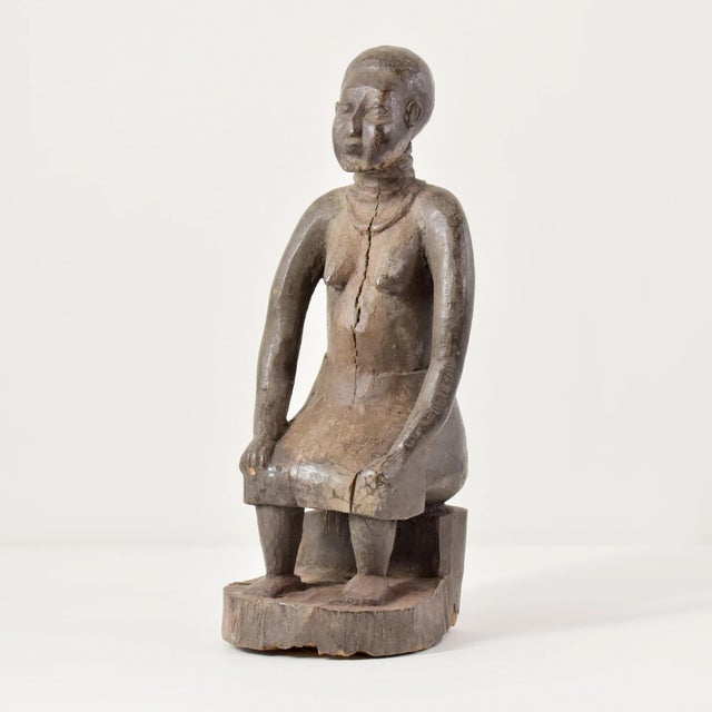 Early 20th Century Mossi Seated Figure Burkina Faso For Sale - Image 4 of 9