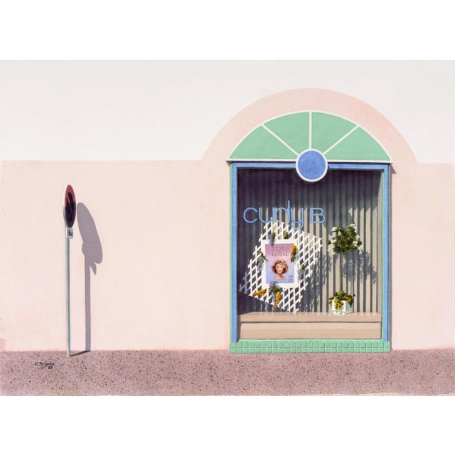 'L'Oreal No. 2, Troyes' by Evelyne Brigeois, 1985, French Village, Boise, National Watercolor Society For Sale - Image 10 of 10