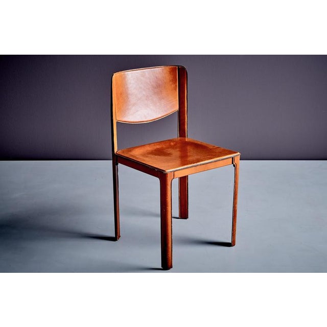 Leather Chair by Tito Agnoli for Matteo Grassi, 1980s For Sale - Image 11 of 13