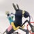 Metal Early 20th Century Vintage African Wire Push Toy Galimoto Bicycle with Moving Horse MATTER COLLECTION For Sale - Image 7 of 7