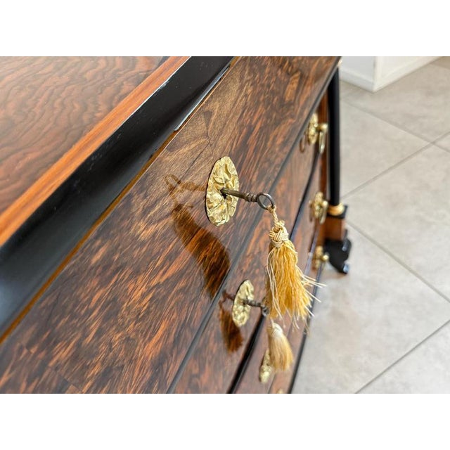 Antique Empire Writing Desk in Walnut For Sale - Image 16 of 18