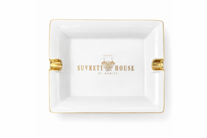 Vintage Suvretta House Hotel St. Moritz Switzerland Porcelain Ashtray Dish