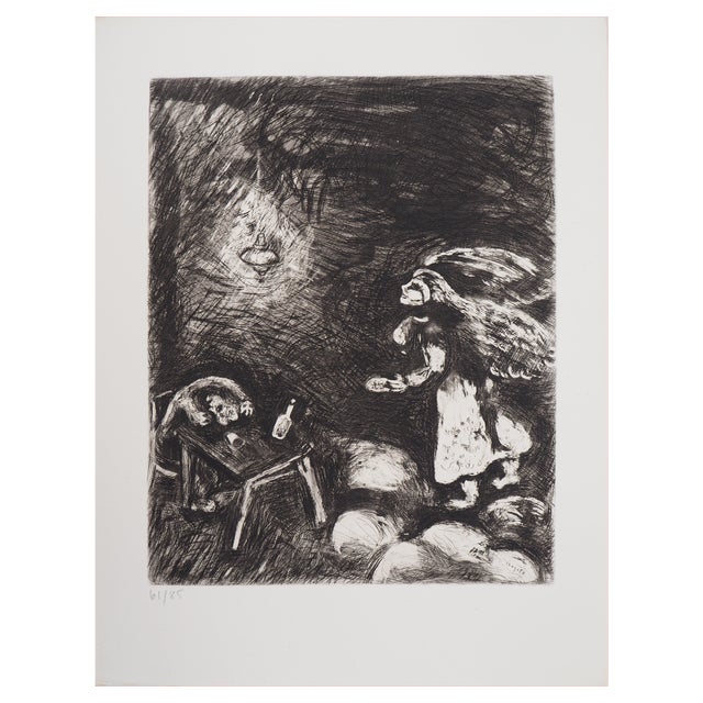 Marc Chagall, The Drunkard and His Wife, Original Engraving For Sale