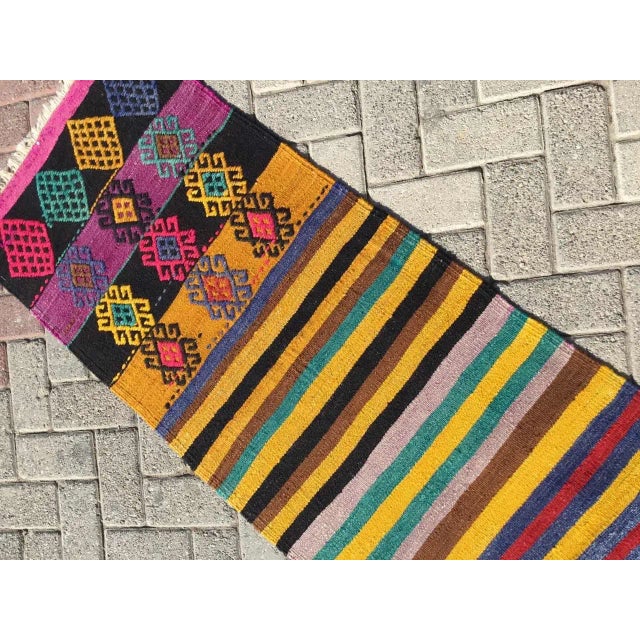 Bohemian Kilim Runner - 24" X 104" For Sale - Image 9 of 11