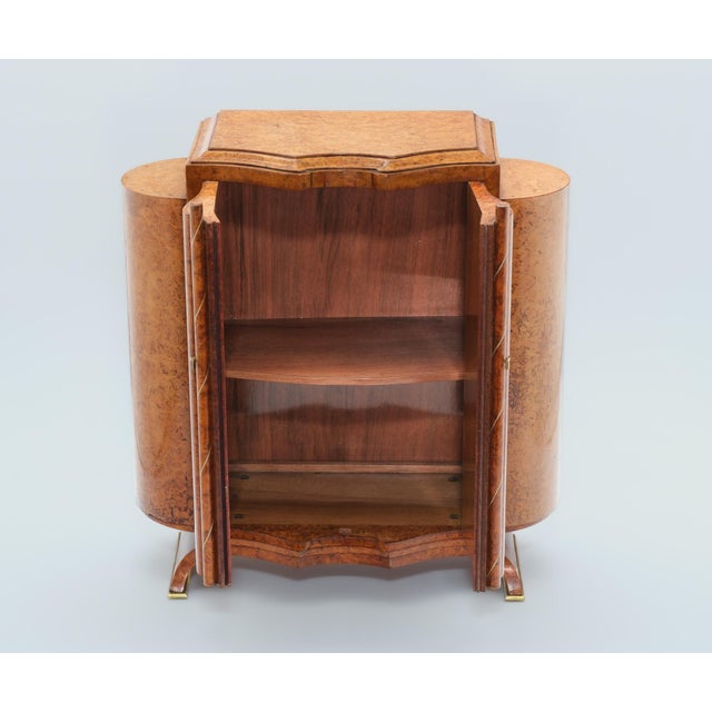 Fine Art Deco Amboyna Burr Table Top Cabinet, 1930s For Sale - Image 11 of 16