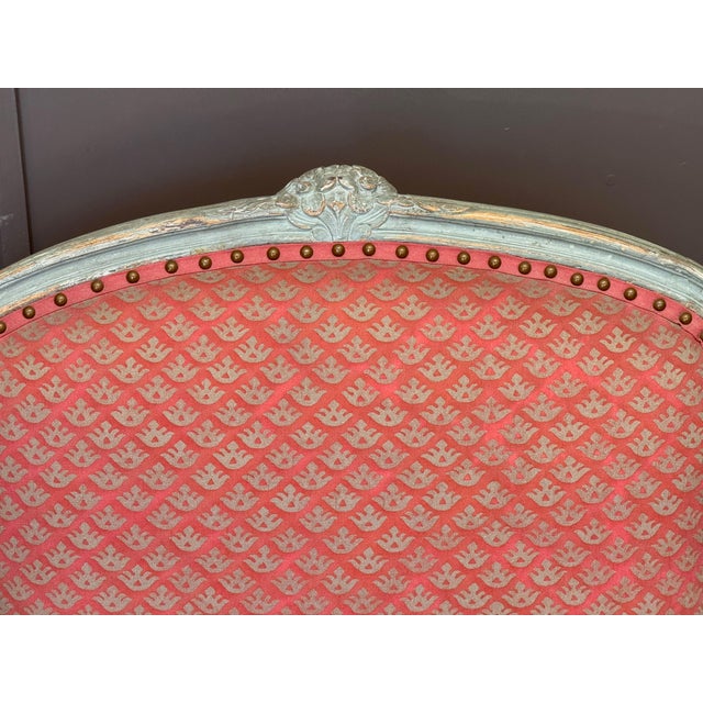 Pair of Late 18th C. French Fauteuils in Fortuny Fabric For Sale - Image 13 of 14