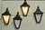 These are traditional style Wall Lanterns they are made in brass and painted black, they have 3 glazed sides and they sit...