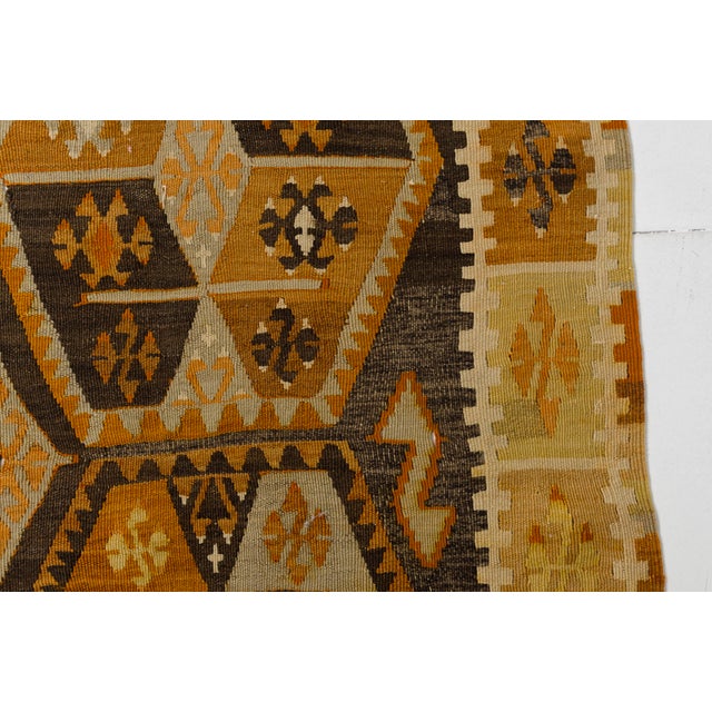 Vintage Sunset Striped Kilim Rug For Sale - Image 6 of 10