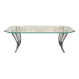 Modern Lucite and Glass Dining / Kitchen Table, American Designer, 2000s