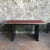 Industrial Dining Table with Red Linoleum Table Top and Black Metal Base, 1950s For Sale - Image 3 of 9