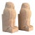 Art Deco Heavy Cast Sandstone Owl Bookends - A Pair For Sale