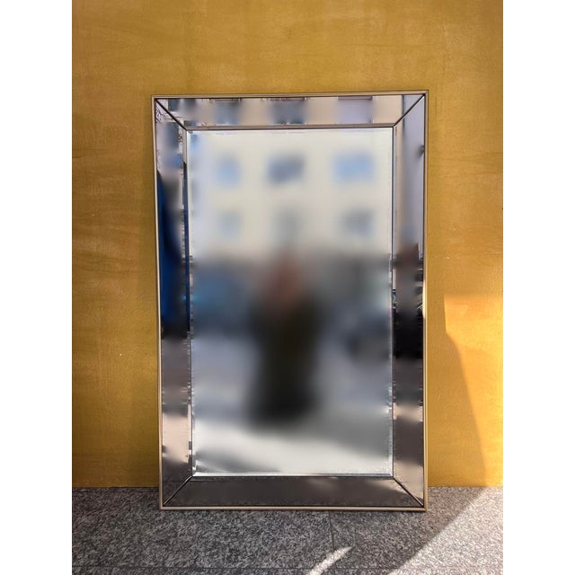 This exceptional wall mirror is a prime example of top-class German craftsmanship from the 1970s. Manufactured by the...