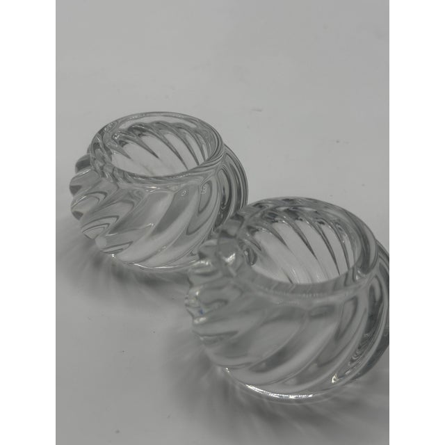Pair of Baccarat Crystal Napkin Rings For Sale - Image 10 of 12