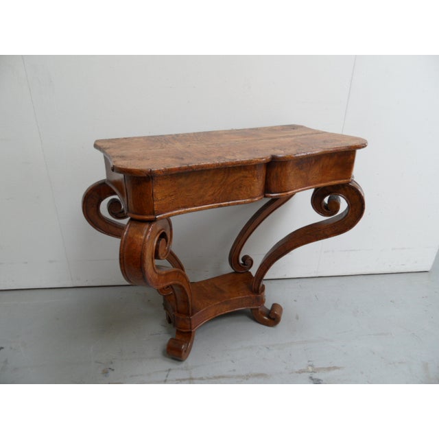 Antique Walnut Console Table For Sale - Image 14 of 14