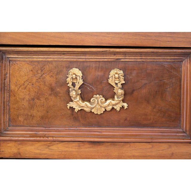 Brown Italian Walnut Commode, Likely Lomardy, Circa 1750. For Sale - Image 8 of 9