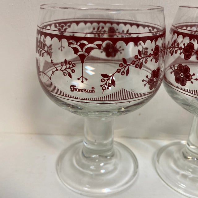 Franciscan Goblets Made in France - Set of 4 For Sale In Sacramento - Image 6 of 12