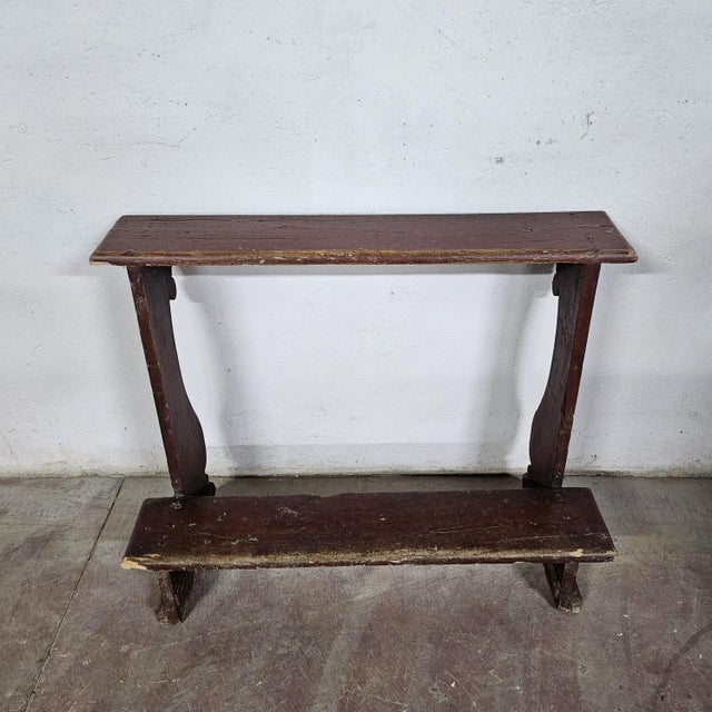 Antique Church Kneeler in Fir For Sale - Image 6 of 9