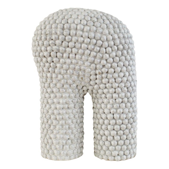 Nuée #1 Glazed White Stoneware Lamp by Elisa Uberti For Sale