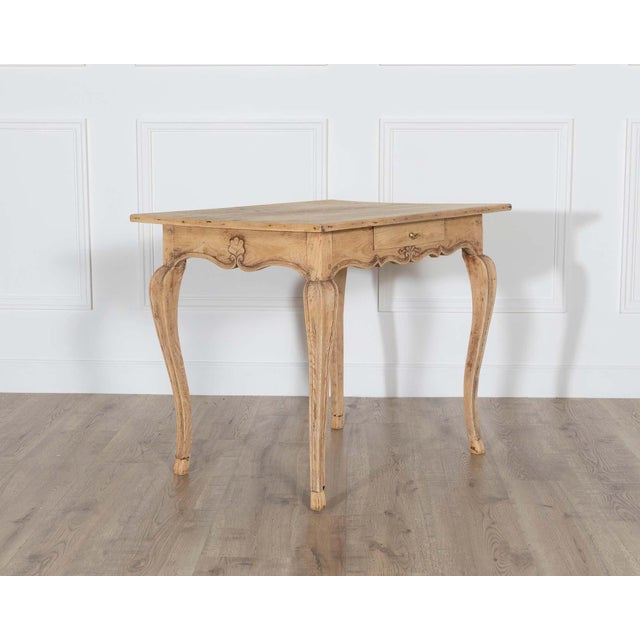 Louis XV Style Writing Table in Natural Oak, 19th Century For Sale - Image 4 of 9