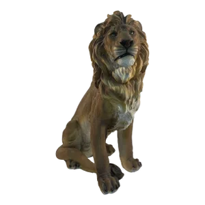 Early 21st Century Large Regal Lion Statue