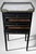 Late 19th Century Napoleon III Style French Night Stand in Black Lacquered Wood and Carrara Marble For Sale - Image 6 of 18