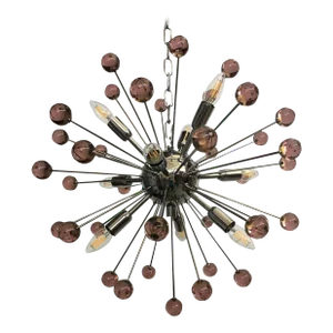 Contemporary Ametista “Star” Murano Glass Sputnik Chandelier