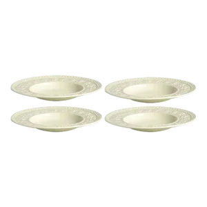 Wedgwood China Wellesley Pattern Rim Soup Bowl - Set of 4