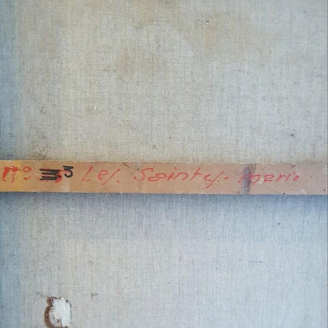 Blue Justin Pelissier, Les 3 Saintes Amarie, 1970s, Oil on Canvas For Sale - Image 8 of 17