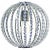Traditional Contemporary Nickel Spherical Chandelier (Medium) For Sale - Image 3 of 5