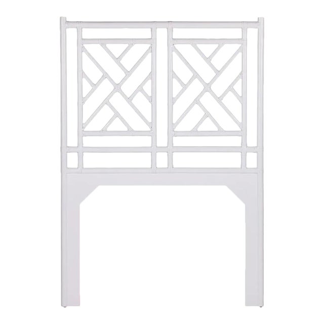 Chippendale Headboard Twin - White For Sale