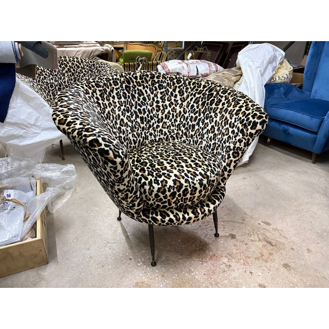 1950s Pair of Italian Modern Lounge Chairs For Sale - Image 10 of 14