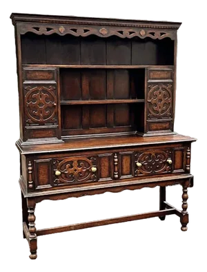 Vintage Oak Dresser by Denby & Spinks of Leeds, 1930s