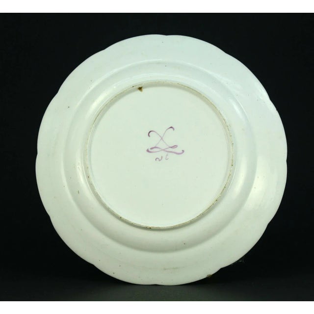 Ceramic 1751-1753 Sevres Soft Paste Porcelain Plate, Signed #1 For Sale - Image 7 of 13