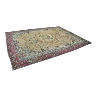 Mid 20th Century Oushak Turkish Oversize Anatolian Carpet For Sale