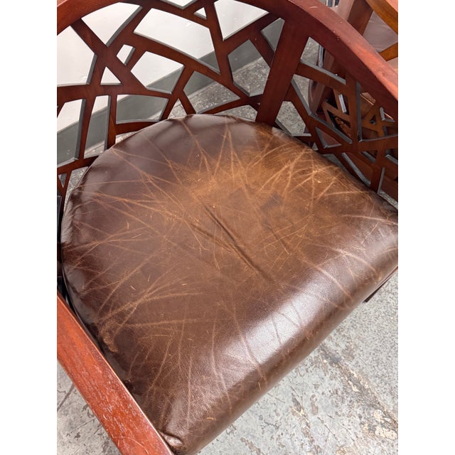 Wood Crate & Barrel Ankara Lounge Chairs, Pair For Sale - Image 7 of 15
