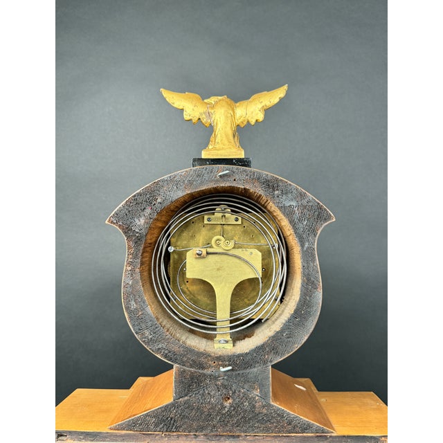 Traditional An Austrian Gilt Bronze & Wooden Automaton Mechanical Clock For Sale - Image 3 of 8