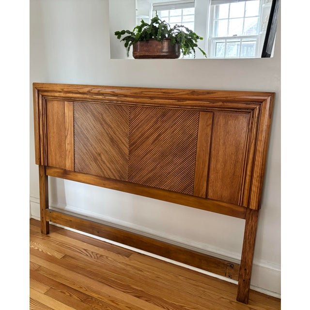 Mid-Century Pencil Reed Queen/Full Headboard, in the Style of Gabriella Crespi For Sale - Image 9 of 10