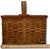 Outstanding Antique American Pennsylvania Amish Hand Woven Alder & Ash Wood Splint Picnic Basket Circa Late 1800s For Sale - Image 16 of 18