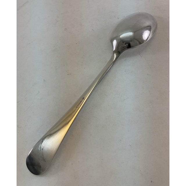 James Dixon & Sons 1980s Silver Dinner Spoon, Feather Edge. For Sale - Image 4 of 10