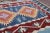 Blue 1970s Mid-Century Modern Geometric Blue Kilim Rug For Sale - Image 8 of 10