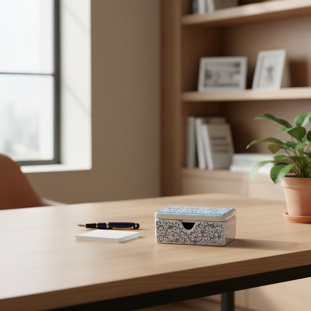 A Touch of History: The Golden Horn Box This Handmade Ceramic Card Box brings the sophistication of 16th century Istanbul...