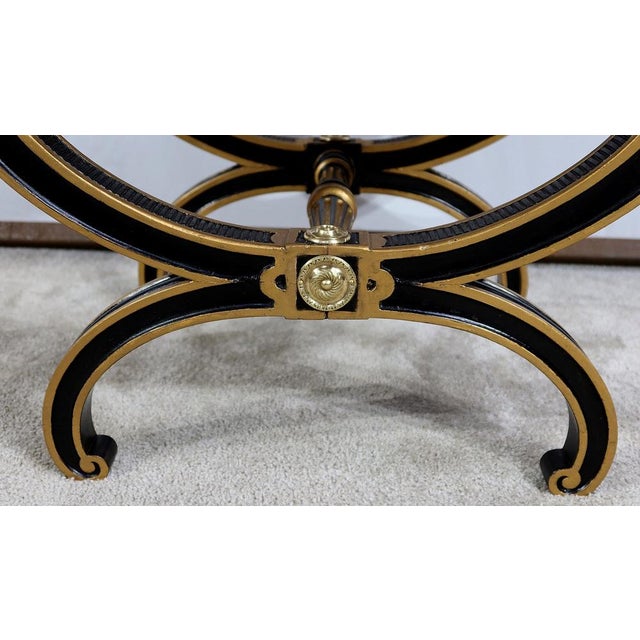 Napoleon III Curule Stool, 19th Century For Sale - Image 9 of 18